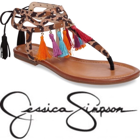 jessica simpson leopard sandals